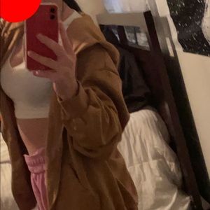 Tan jacket from SHEIN.  Wash before shipping.